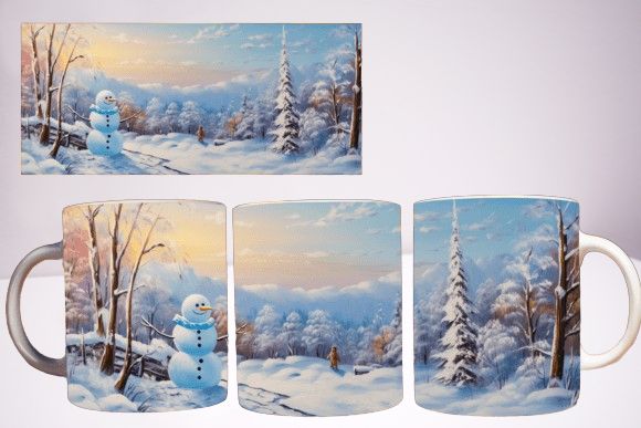 Wintertasse im Sublimationsdruck